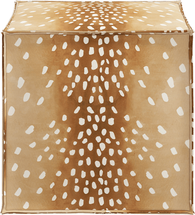Beyla 19" Square Floral Cube Ottoman