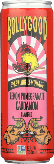 Bollygood Lemon Pomegranate Cardamom Sparkling Lemonade