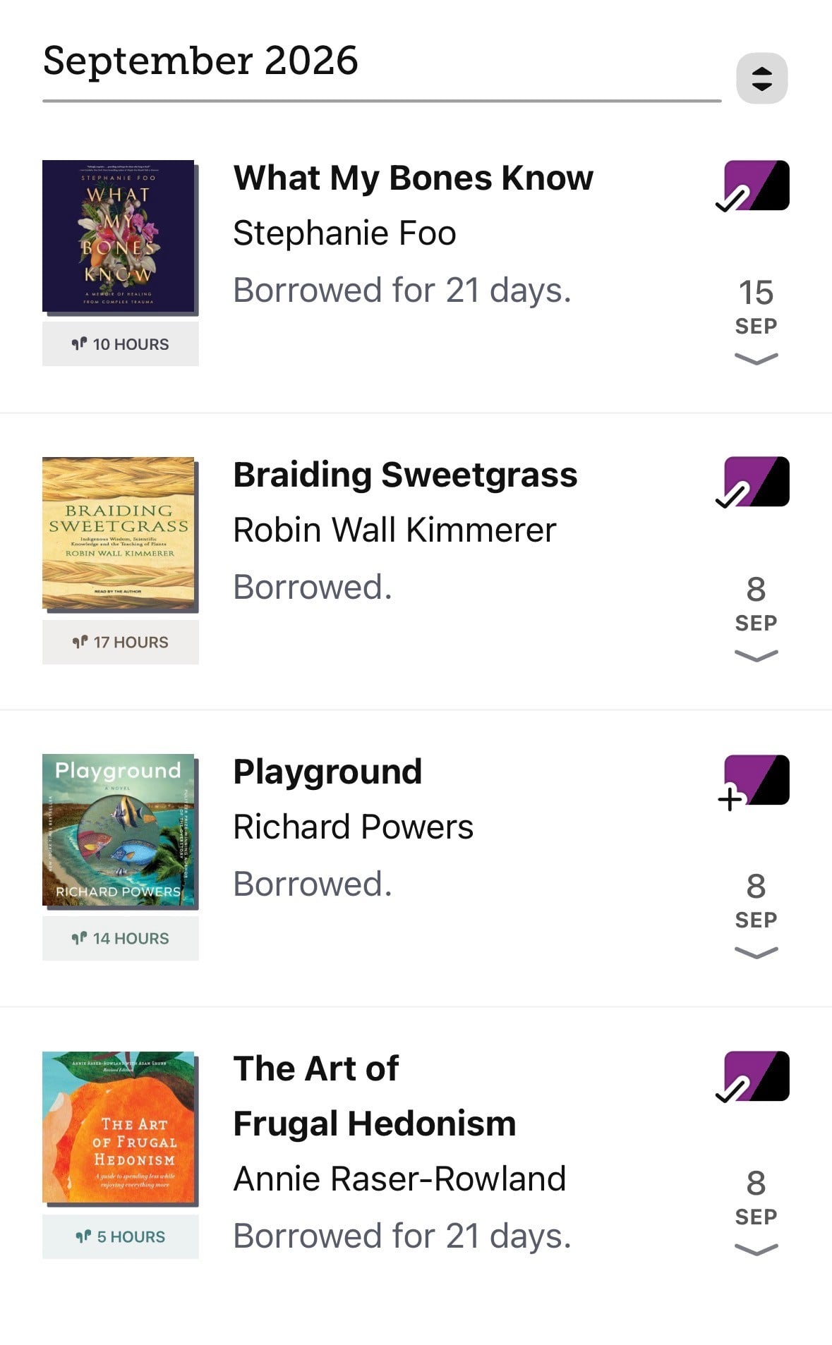 audiobooks on an iPod for middle of the night feedings