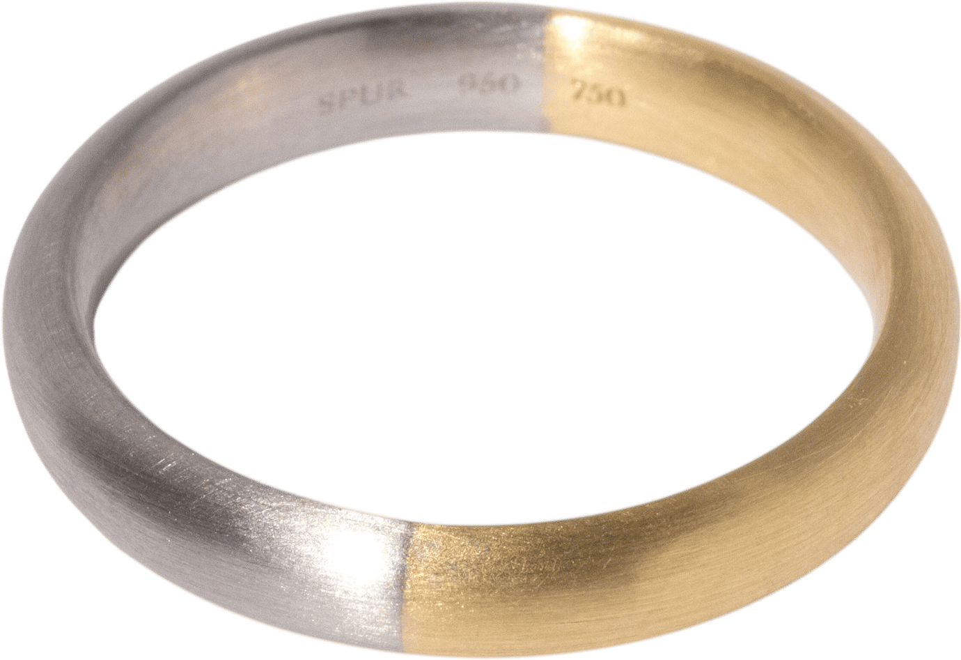 Two Tone Wedding Band - Spur Jewelry