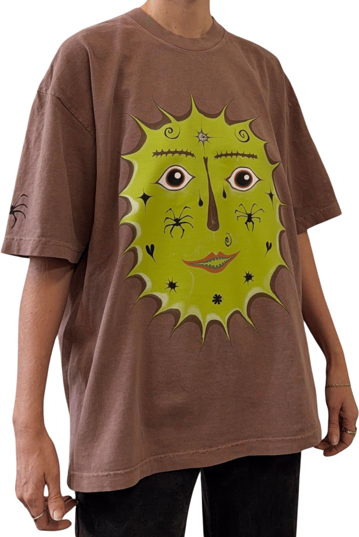 Face Tat Freak Silk Screen T-Shirt