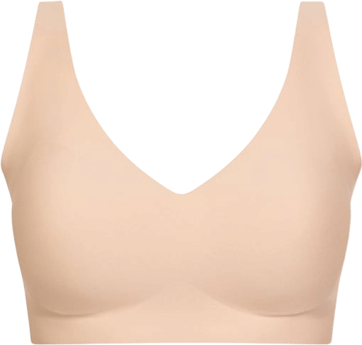 Chantelle Softstretch Power V-Neck Wireless Support Bra - Nude Blush