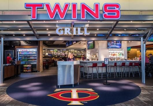 Drinking beer at Target Field