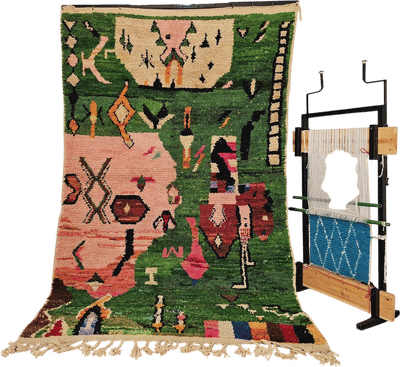 Handmade Moroccan Beni Ourain Rug
