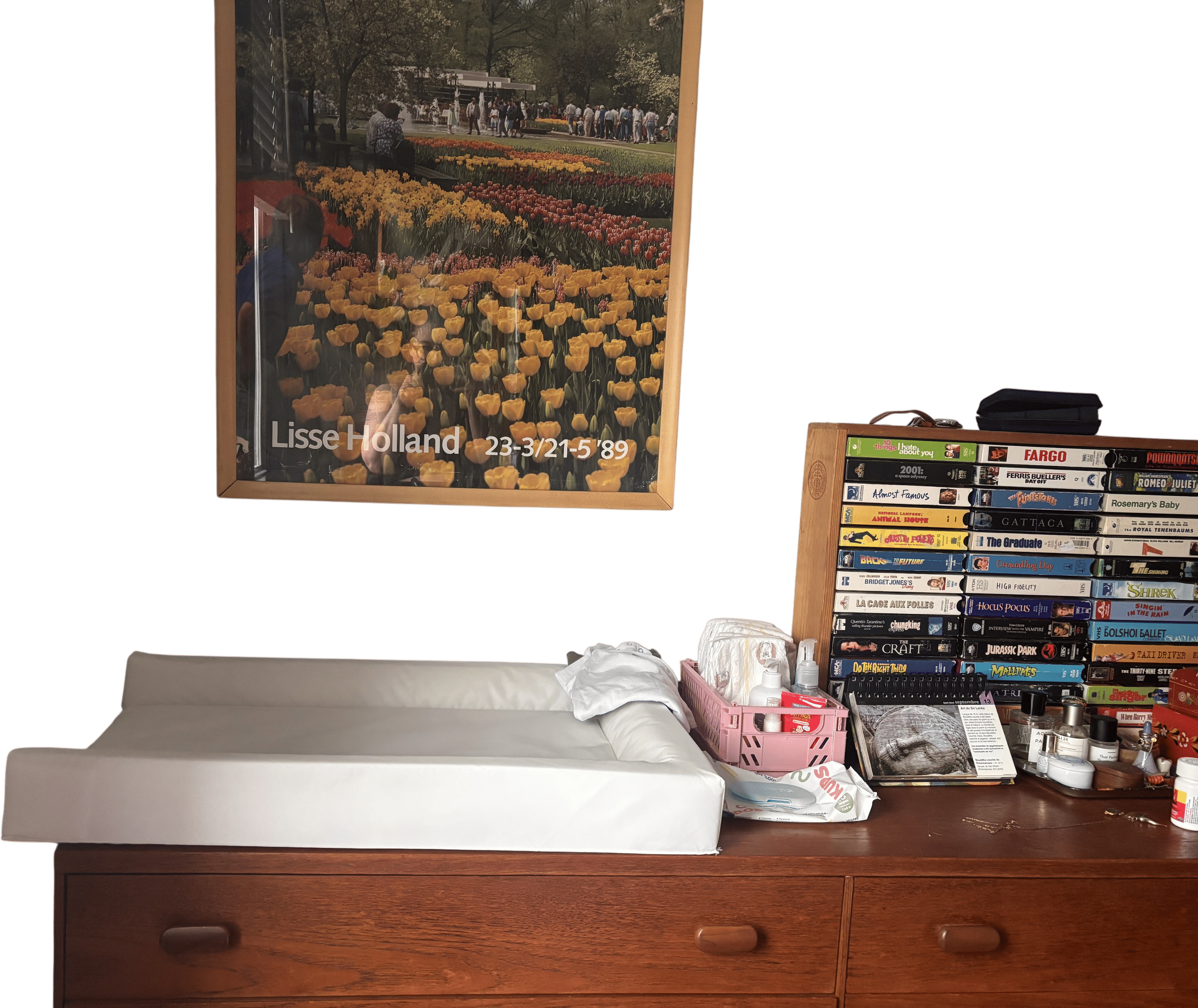 having a changing station in our bedroom