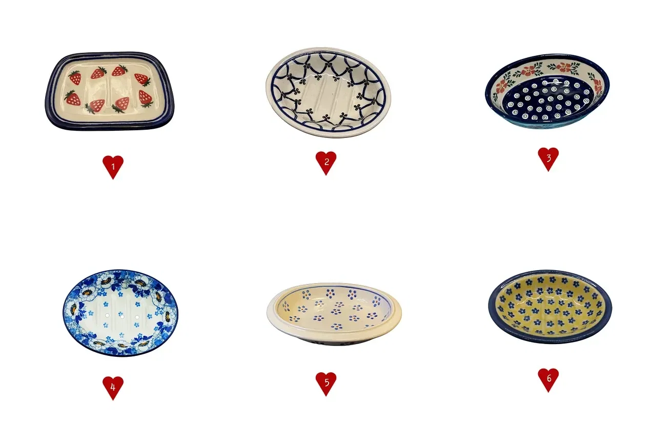 Polish Pottery Soap Dishes