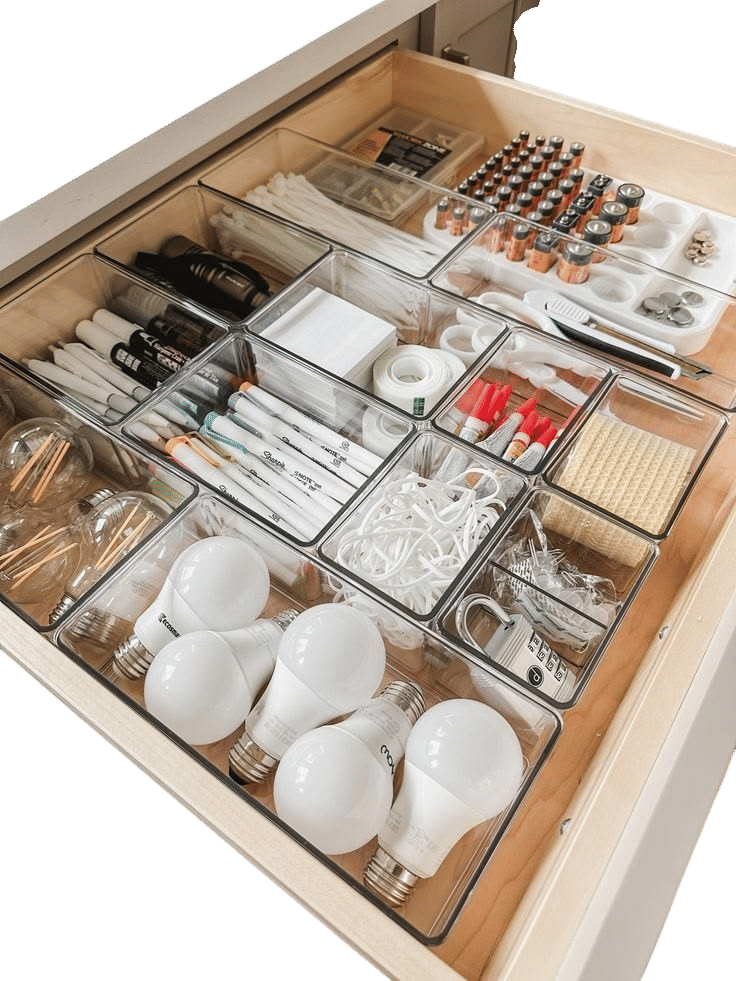 Consider a separate hardware drawer, if you can