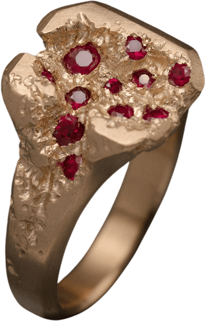 GOLD-MALTIPR-RUBIES Ring