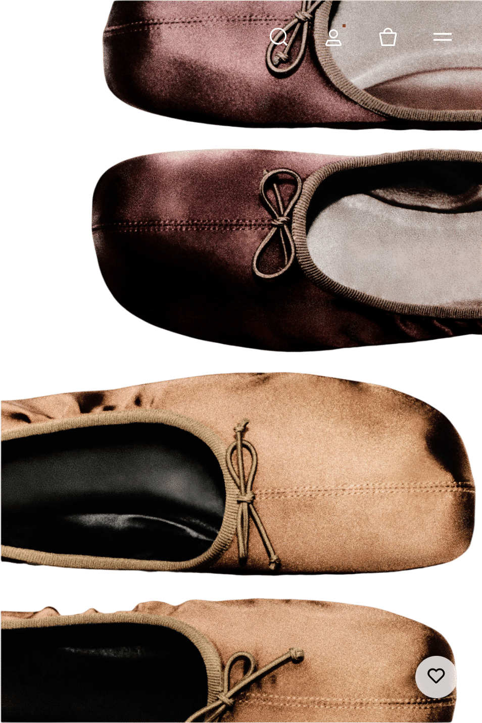Satin Ballet Flats