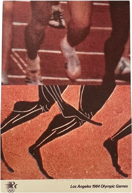 1984 John Baldessari Los Angeles Olympic Games Limited Edition Signed Poster From the La Olympics Portfolio