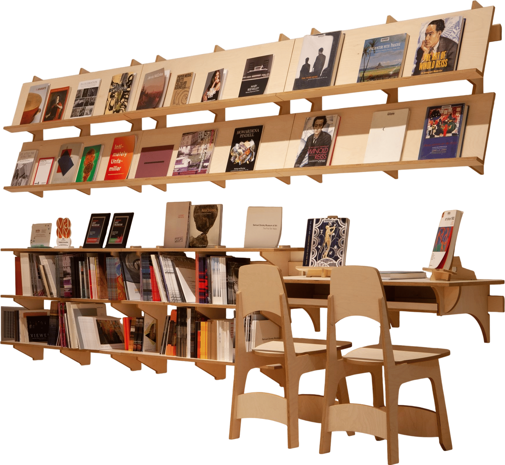 F2 and F3 Display Shelves