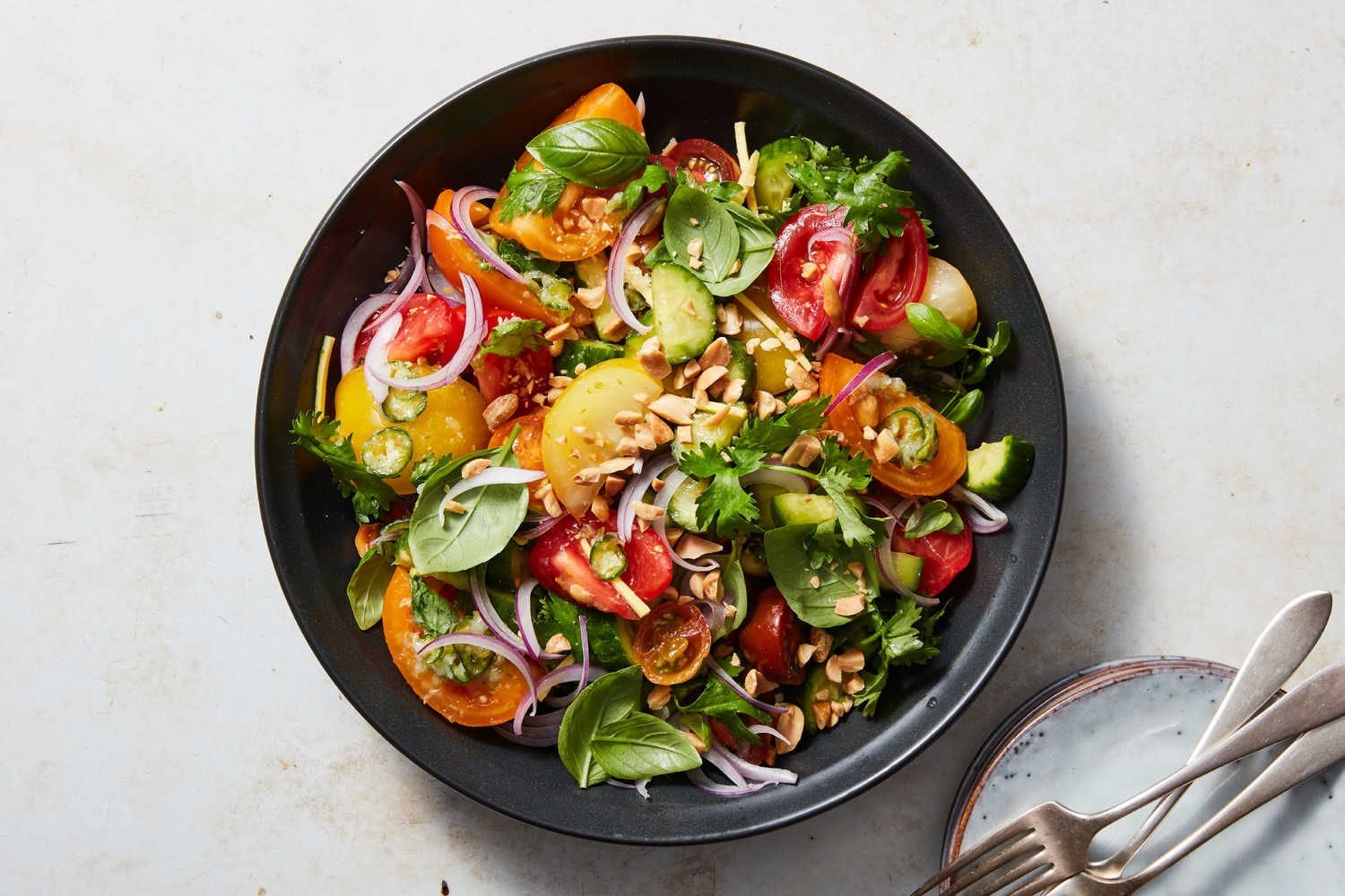 Tomato Salad With Cucumber and Ginger Recipe