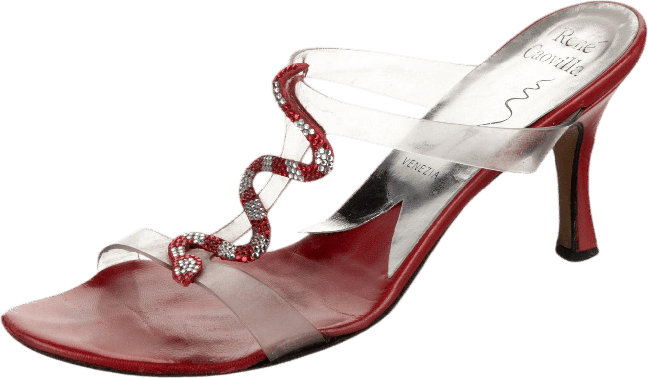 Vintage René Caovilla Snake Sandals