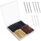 Bobby pins, barrettes, clips, anything to change the shape of it.