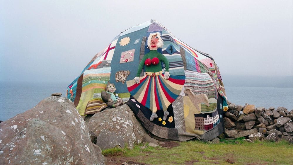 Yarn-Bombed Boulder of Sandur