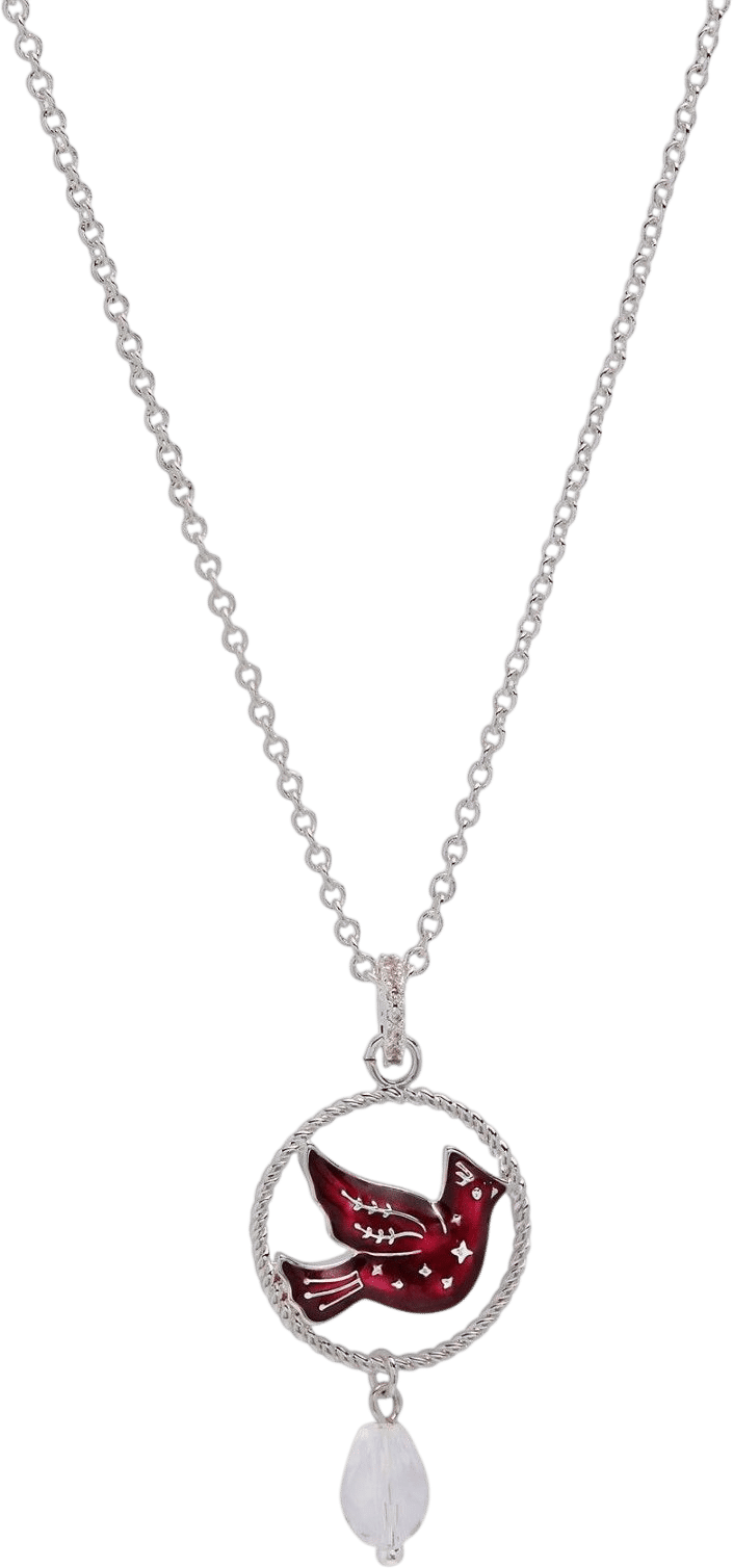Alex and Ani Crystal Cardinal Pendant