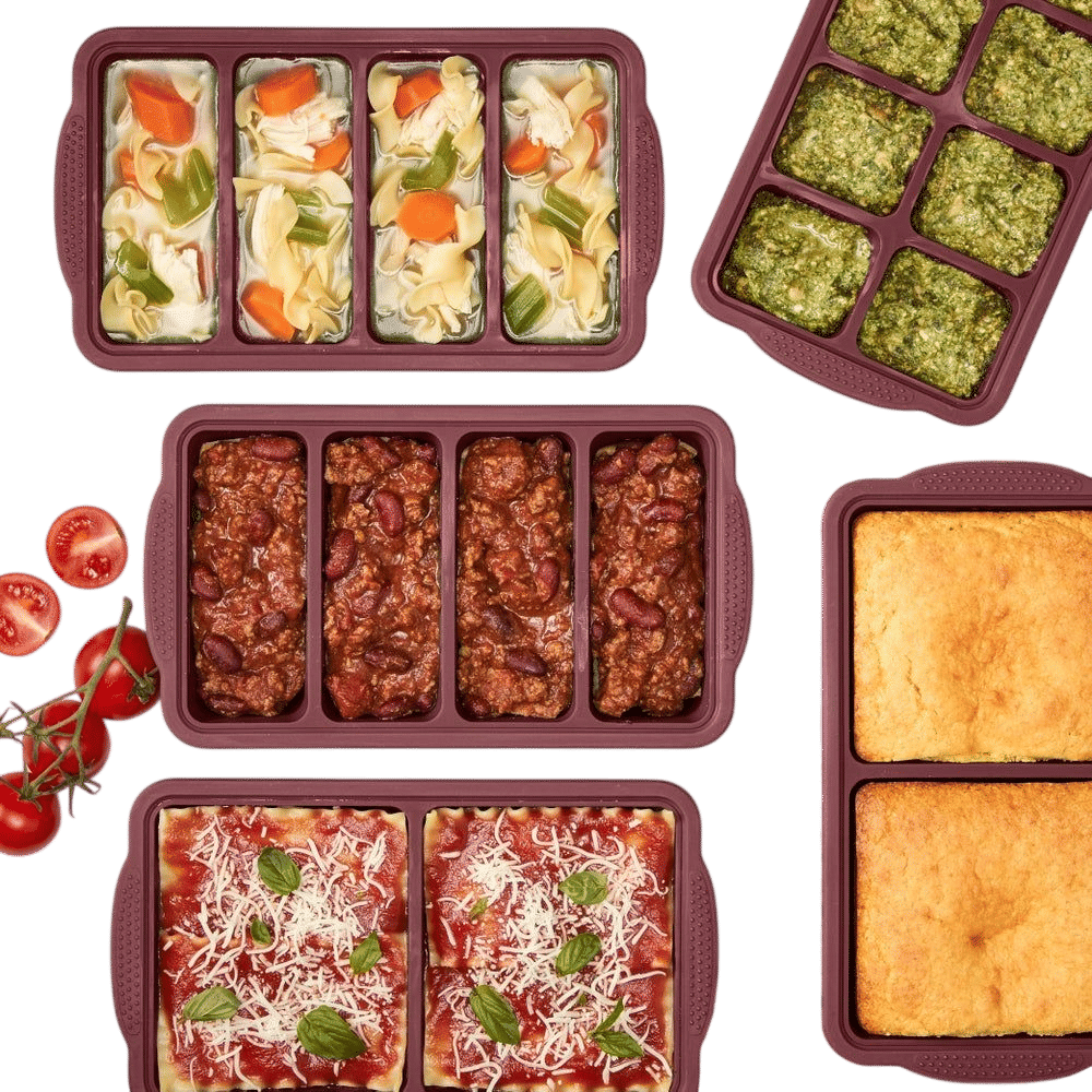 Silicone Freezer Trays with Lids