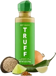 TRUFF Jalapeño Lime Hot Sauce, Gourmet Hot Sauce with Black Winter Truffles, Green Jalapeño Peppers, Black Truffle Oil, Unique Flavor Experience in a Bottle, 6 oz.