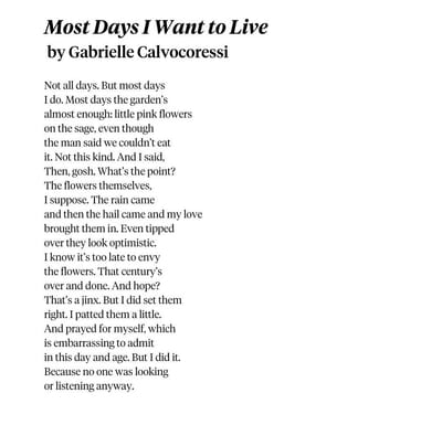 Most Days I Want to Live