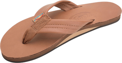 Single Layer Classic Leather Flip Flops