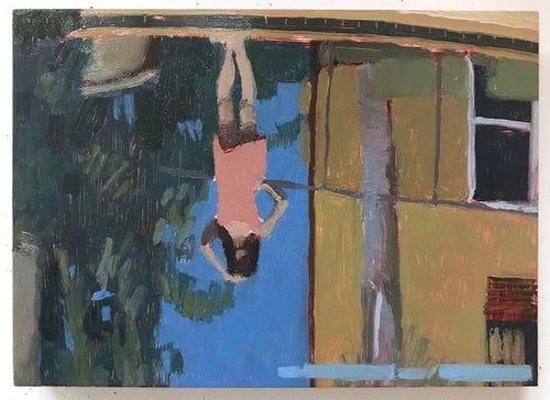 Pool Reflection (Palms)