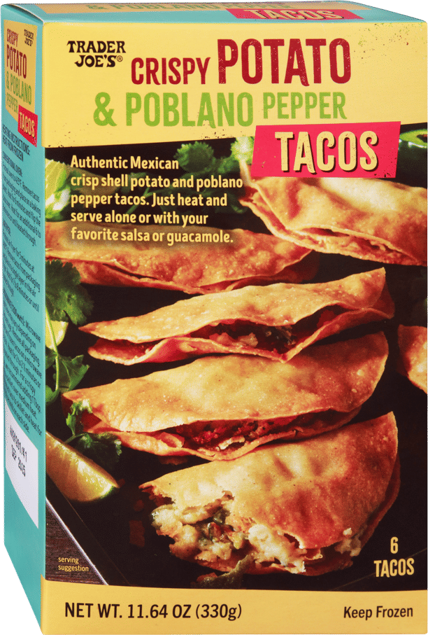 Trader Joe's Crispy Potato & Poblano Pepper Tacos