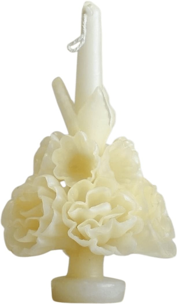 Oaxacan Small Floral Taper Candle