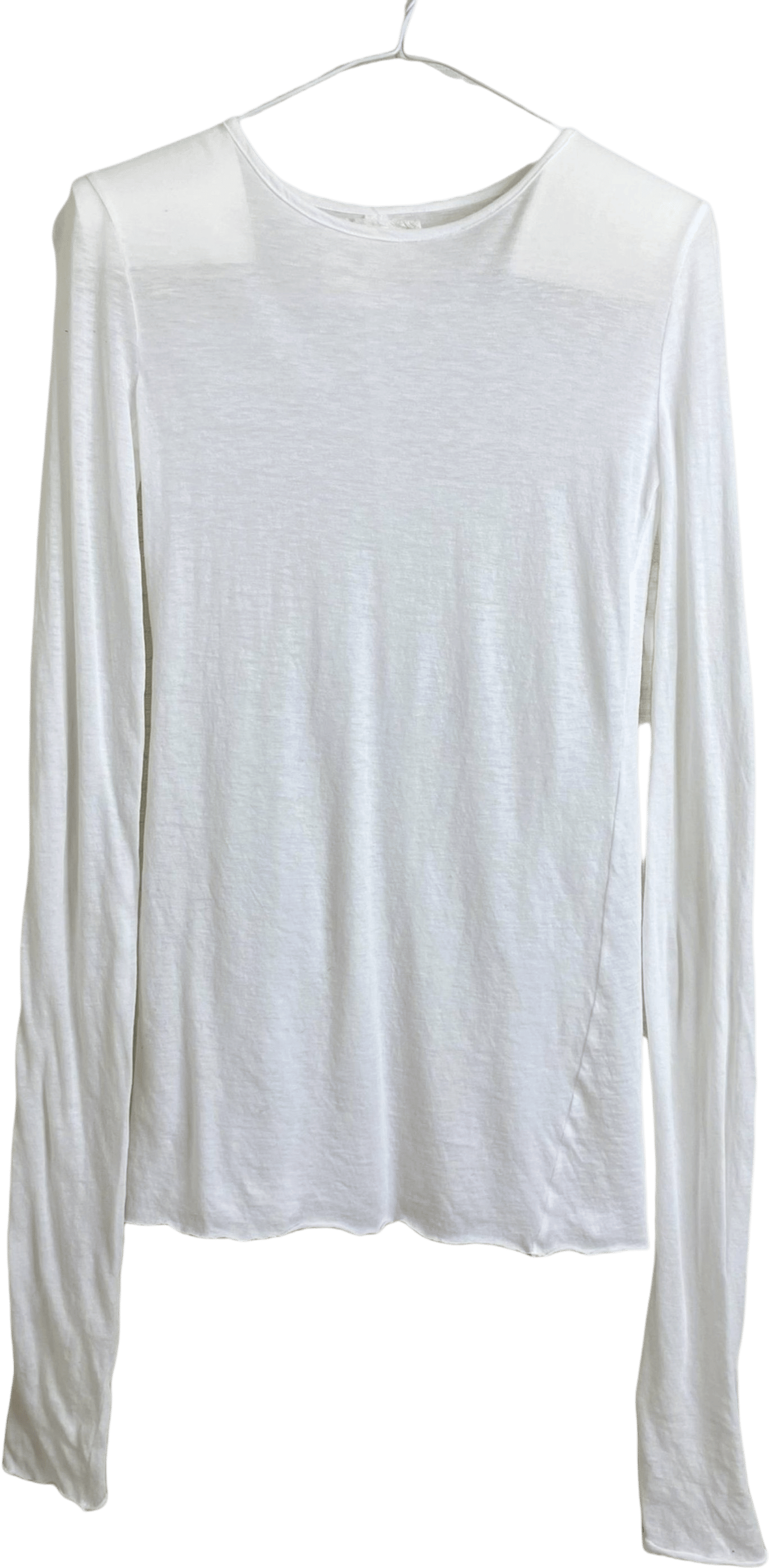 Hi-Soft Jersey LS Crew (White)
