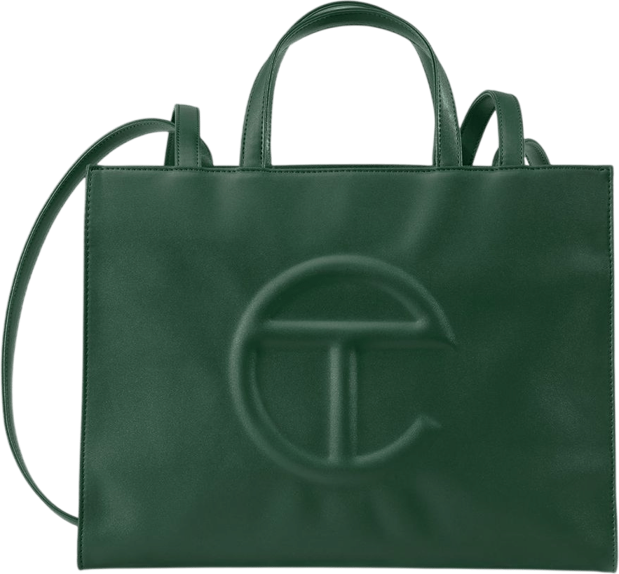 Telfar medium shopper in olive