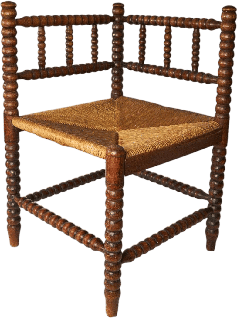 antique bobbin stool natural wood chair