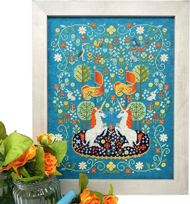 Unicorn Tapestry Cross Stitch Pattern