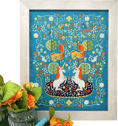 Unicorn Tapestry Cross Stitch Pattern