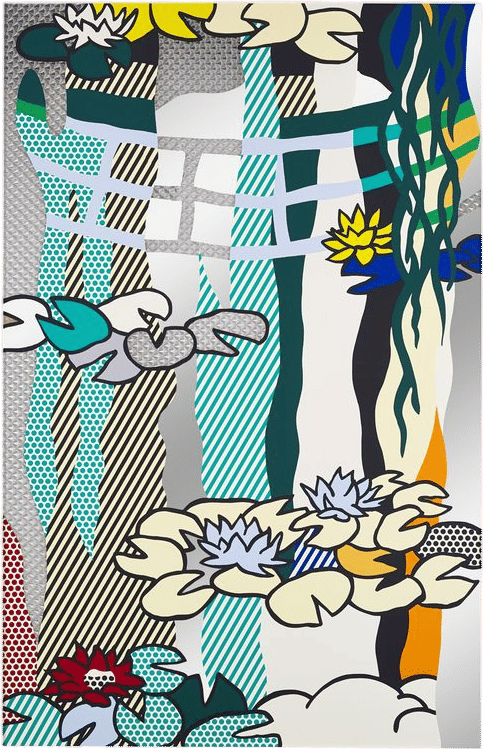 Water Lillies with Japanese Bridge (Roy Lichtenstein)