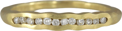 Tidal Diamond Wedding Band
