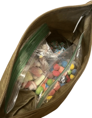 having a work candy bag