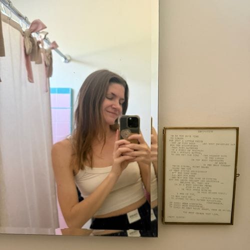 framing poems in your bathroom