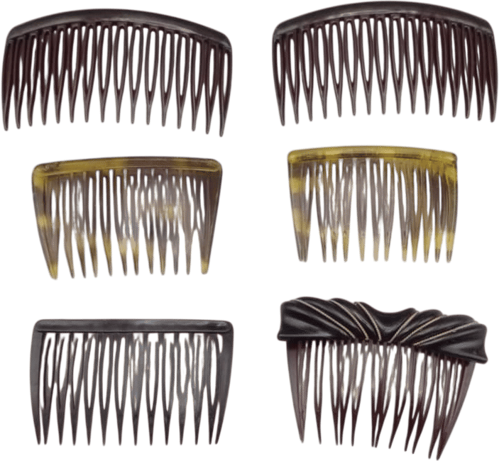 vintage row inspired hair clips