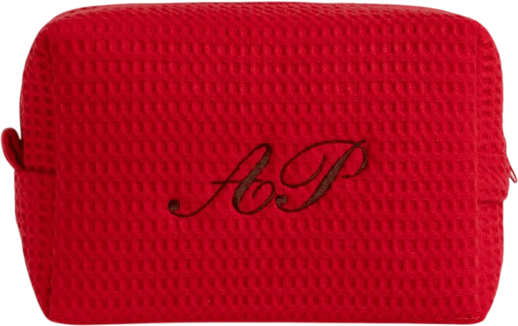 Classic Monogram Waffle Pouch