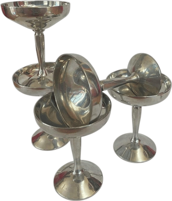 Raimond Italy Silver Plated Champagne Coupes