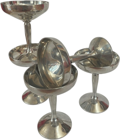 Raimond Italy Silver Plated Champagne Coupes