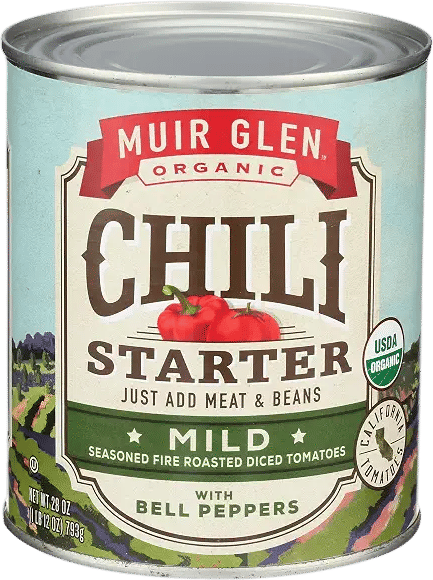 Muir Glen Organic Mild Chili Starter, 28 OZ