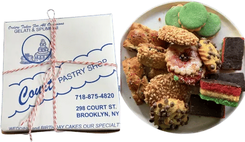 Box of Italian cookies