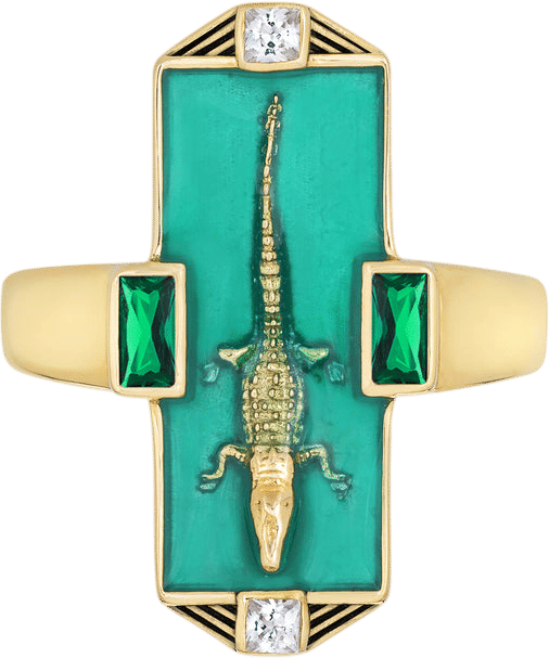 Little Rooms Alligator Ring