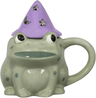 silly frog mug
