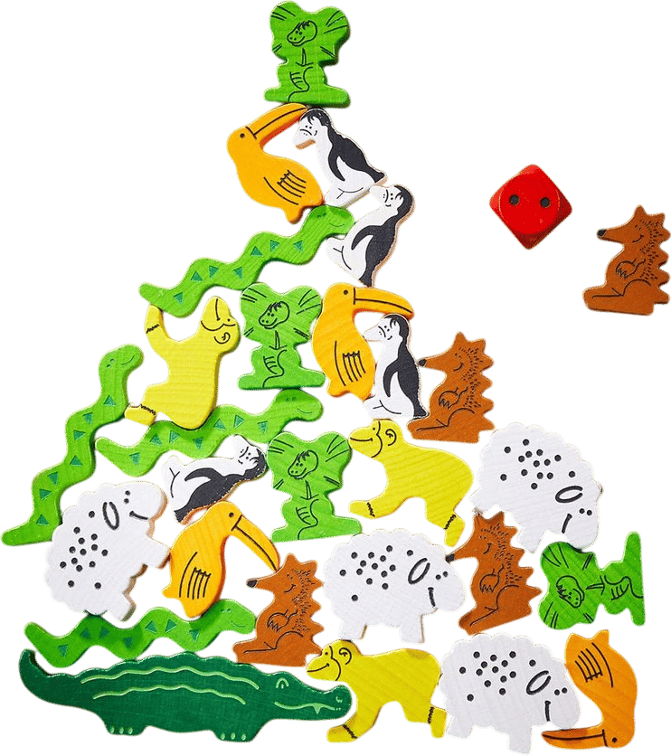 Animal Upon Animal Game made from sustainably sourced wood