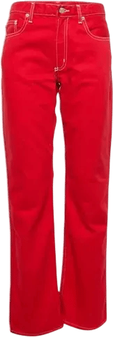 Straight jeans Ralph Lauren Red size 32 US in Denim - Jeans - 58353181