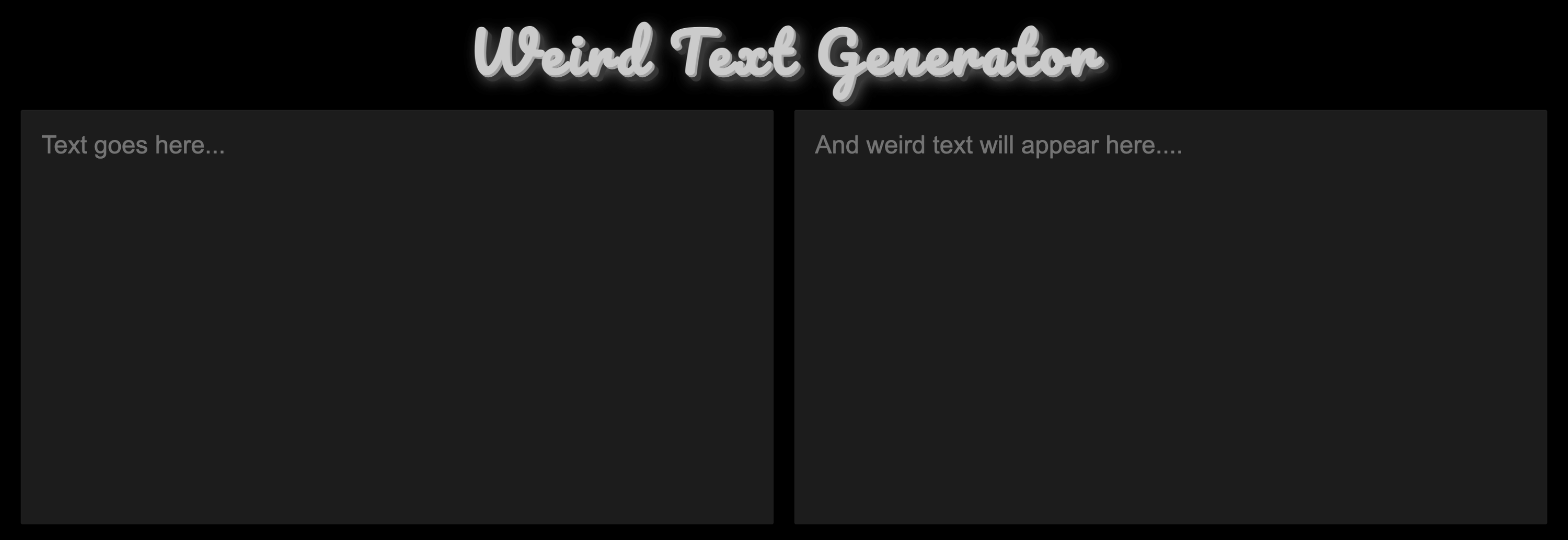 𝔴𝔢𝔦𝔯𝔡 𝔱𝔢𝔵𝔱 𝔤𝔢𝔫𝔢𝔯𝔞𝔱𝔬𝔯