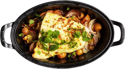 Roast Cod with Curry Butter Recipe