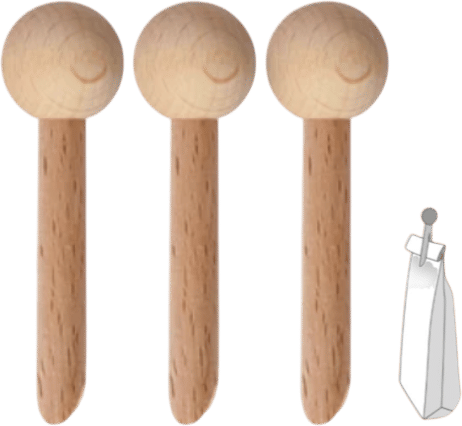 Tout Simplement Wooden Bag Clip in Natural