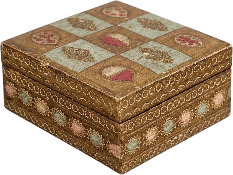 Vintage Florentine Gilt Trinket Box
